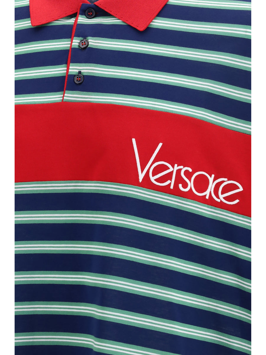 Polo Shirt Ink-Grass Green-White Ink/grass Green/white Cotton