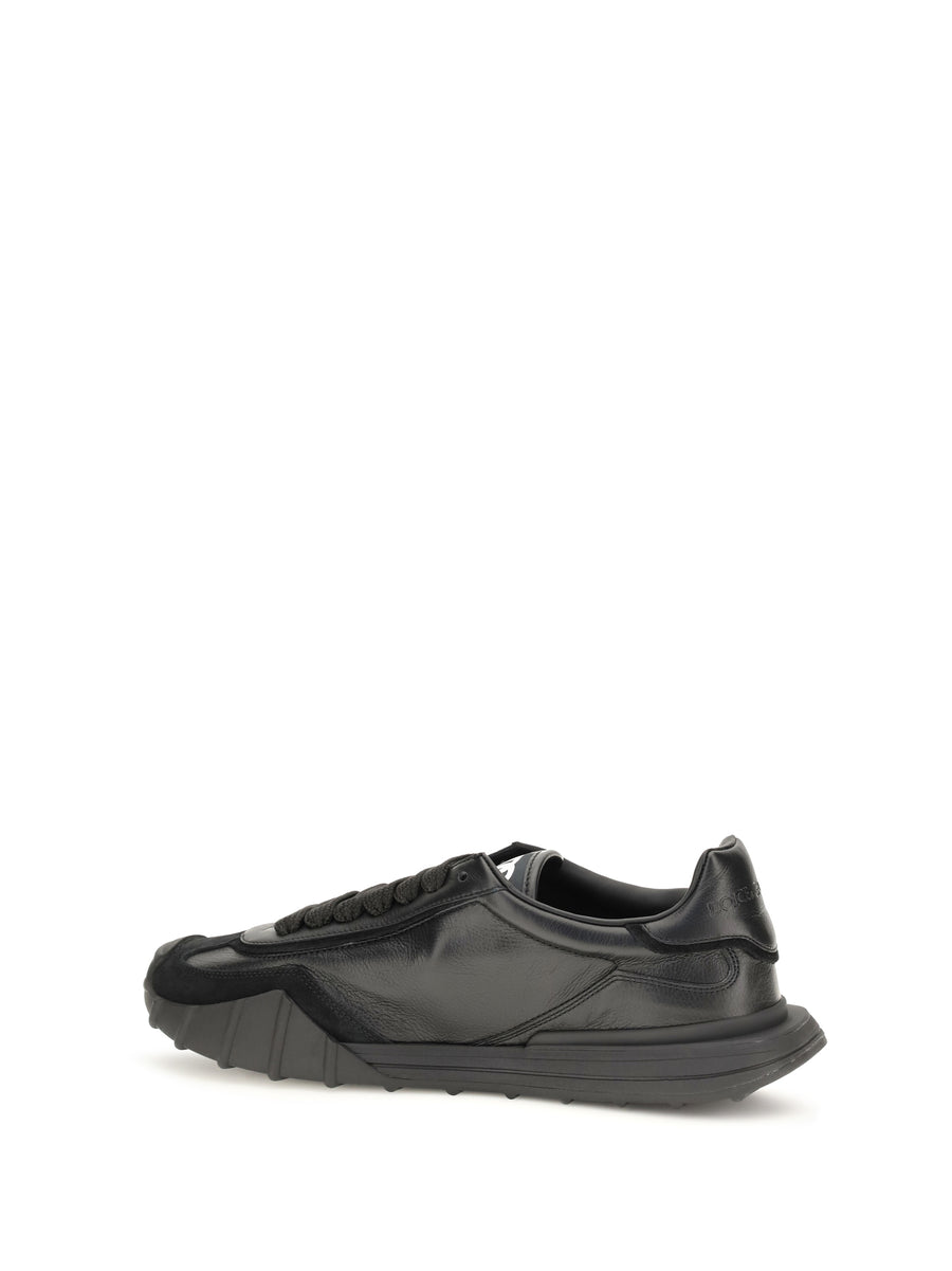 Sneakers Fabric & Leather Black Black/black Upper Trainers