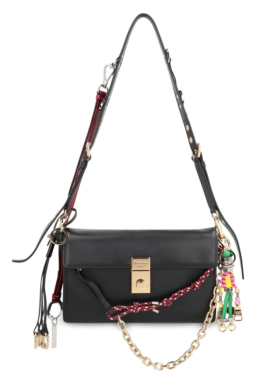 Leather Shoulder Bag Soft Sound Black Calf