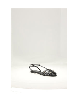 Strappy Flat Sandal 05 Black