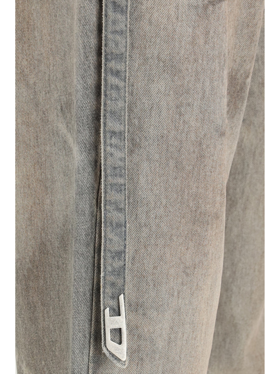 Jeans Slim-Fit Grey Cotton