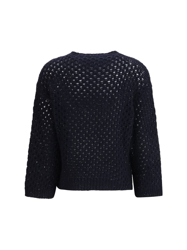 Knit Jumper Night Blue Fleece Wool
