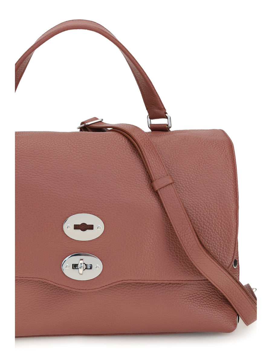 Handbag Postina Daily Red Radicchio Di Treviso Calf Leather Handbags