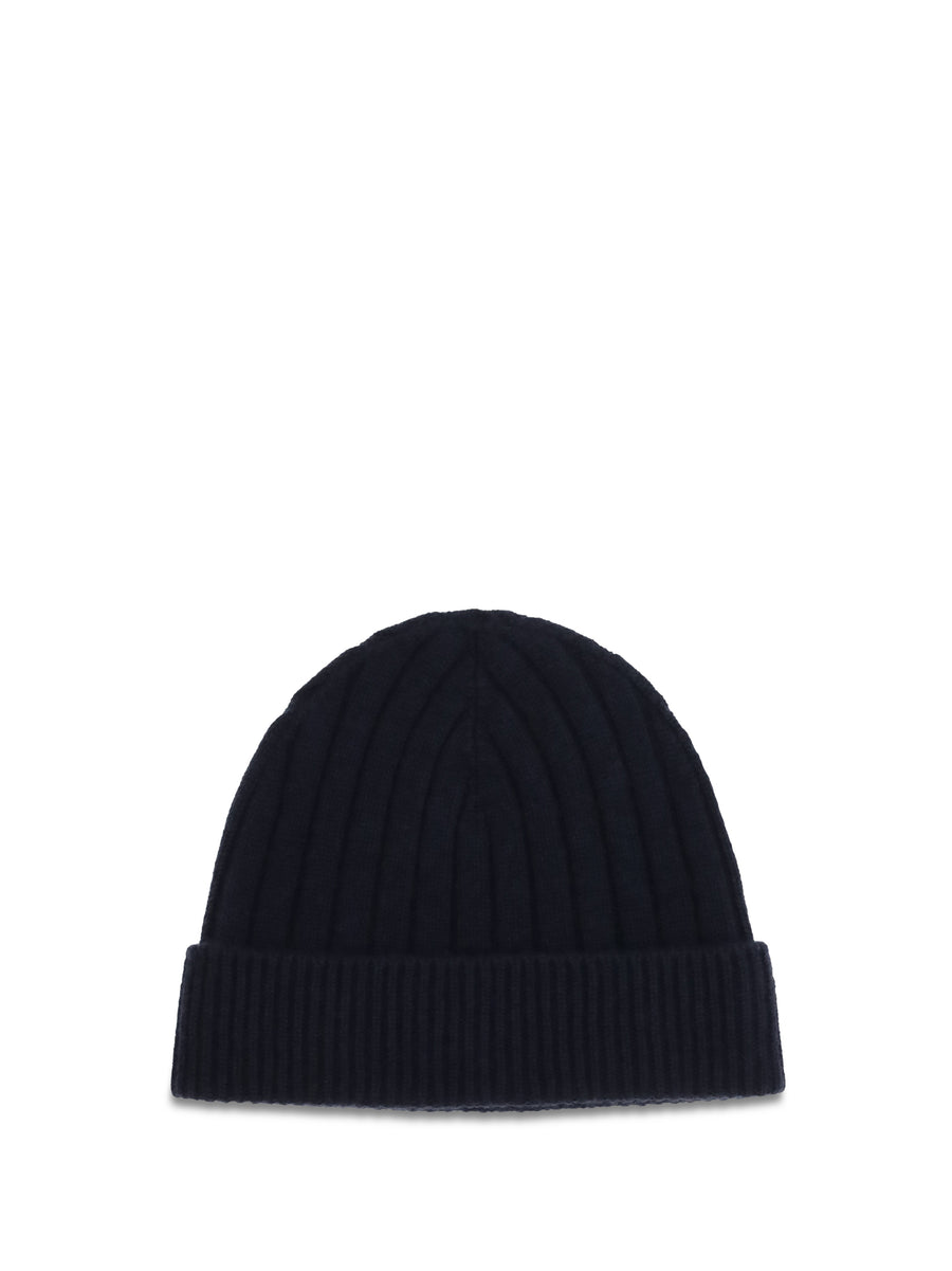 Wool Beanie Hat Blue-Light Grey Blue/light (ovis Aries)