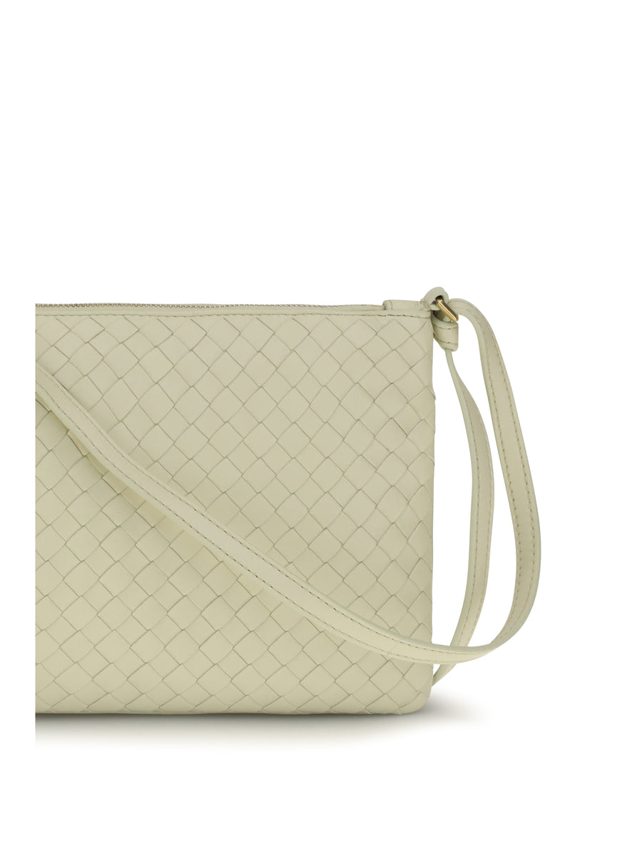 Shoulder Bag Intrecciato Calf Leather Gold