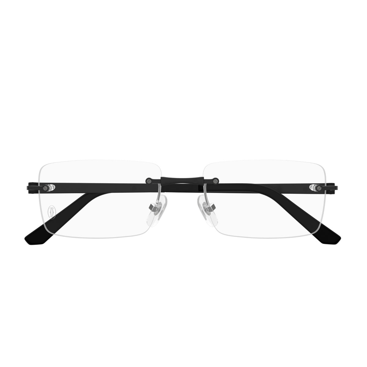 Cartier CT0511O Santos de 004 Black Transparent Nero Titanium Occhiali Da Vista