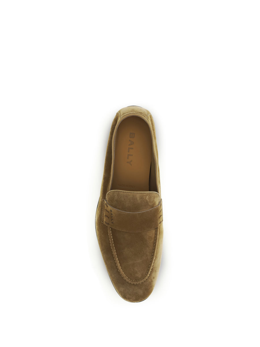 Loafers Elios Cigar Suede Calf Leather