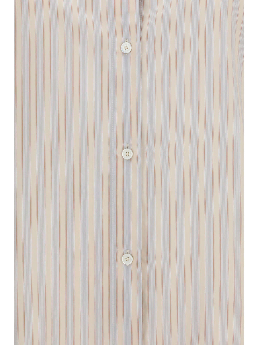Shirt Striped Yellow-Sky Yellow/sky Viscose