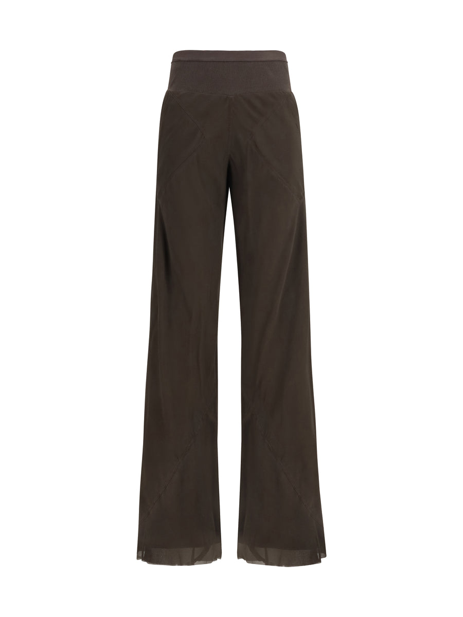 Bias Pants Silk Dark Dust Outer: Trousers
