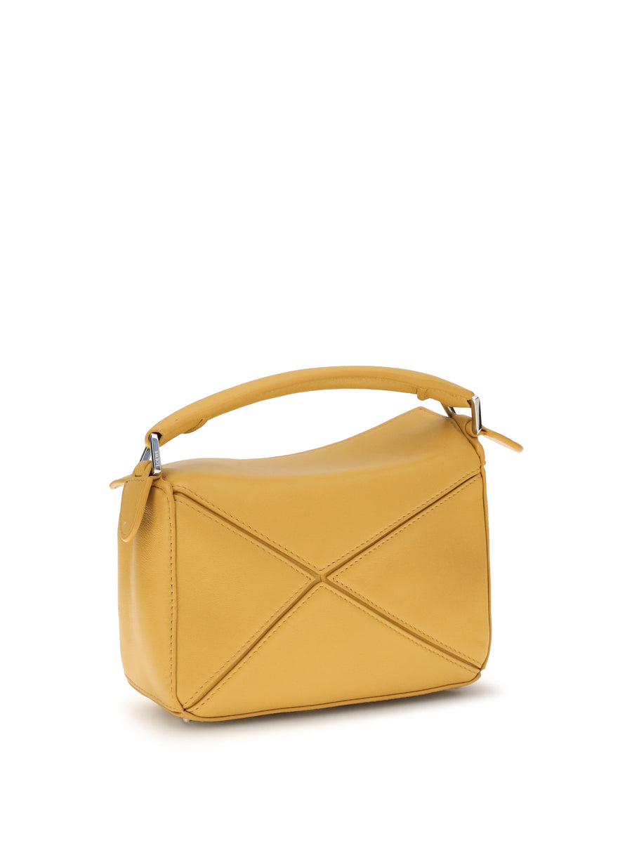 Handbag Featherlight Puzzle Mini Mustard Calf Leather Handbags