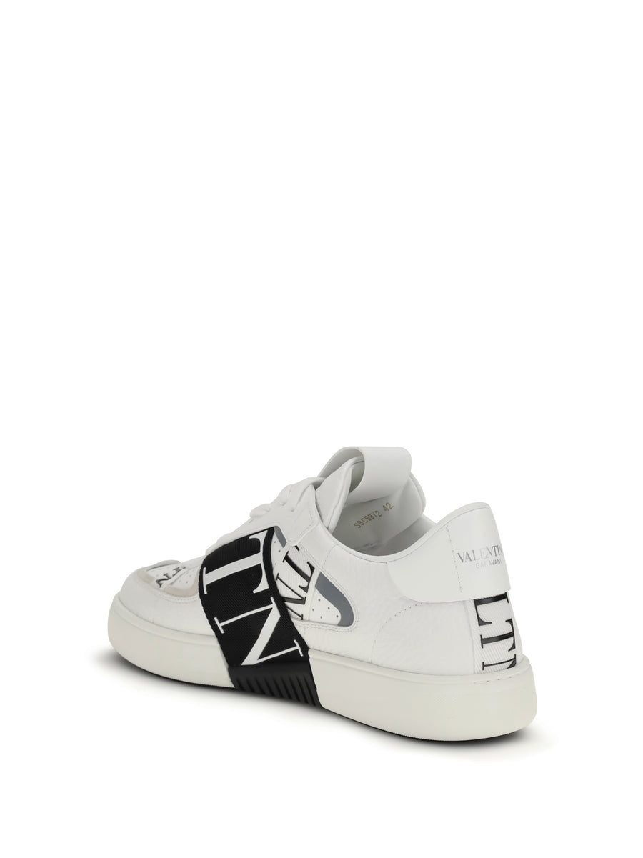 Low-Top Sneakers Vl7n Calf Leather White-Black White/black/ice Upper: Trainers