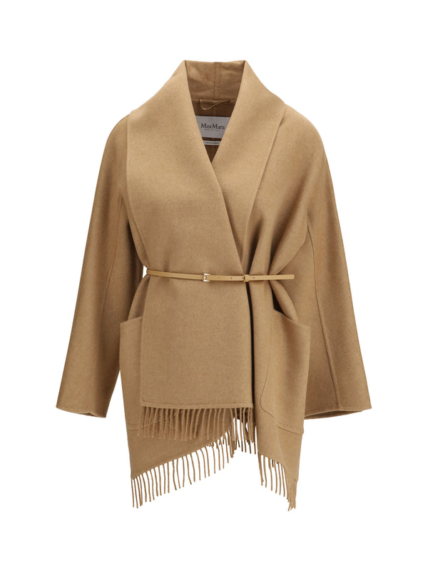 Max Mara 100% camel wool coat in beige