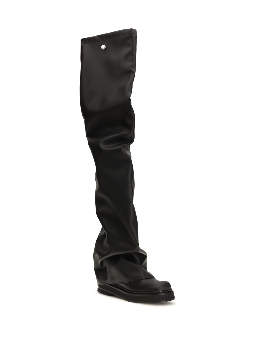 Boots Robin Extra-Long Eco Leather White