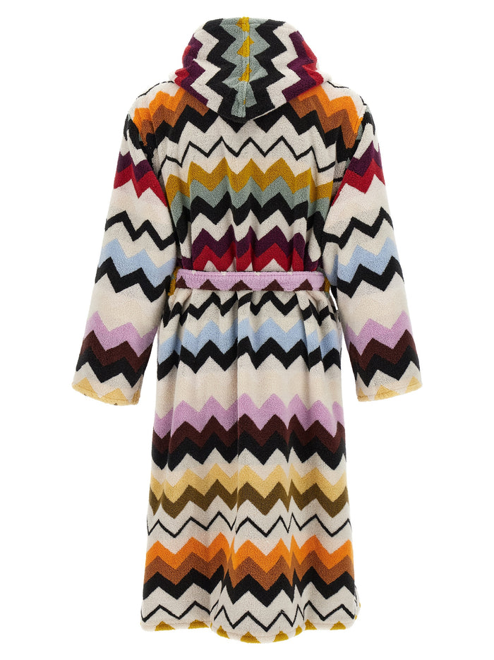 Murrina hooded bathrobe Multicolor Cotton Towels