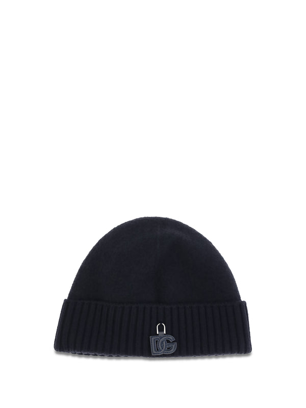 Beanie Hat Dark Blue Wool