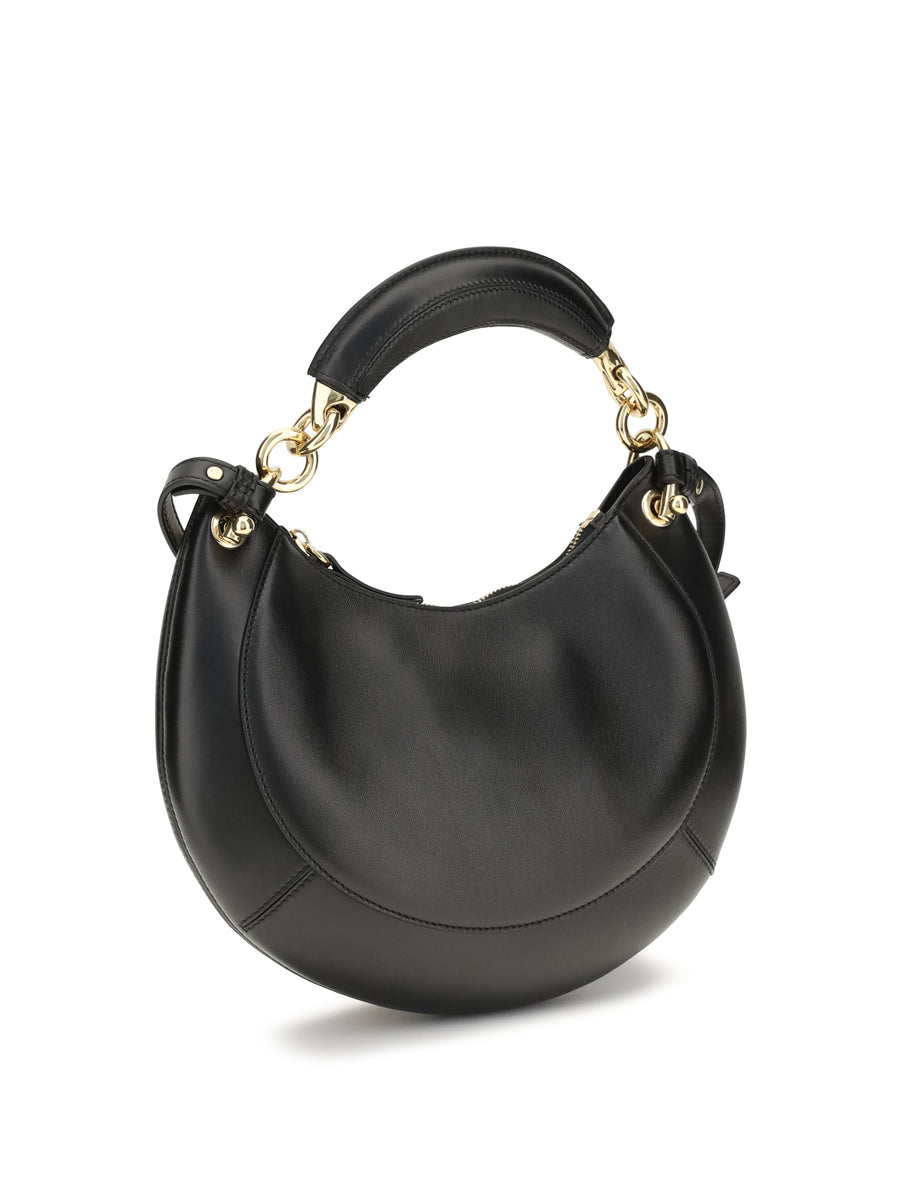 Shoulder Bag Marcie Calf Leather Black