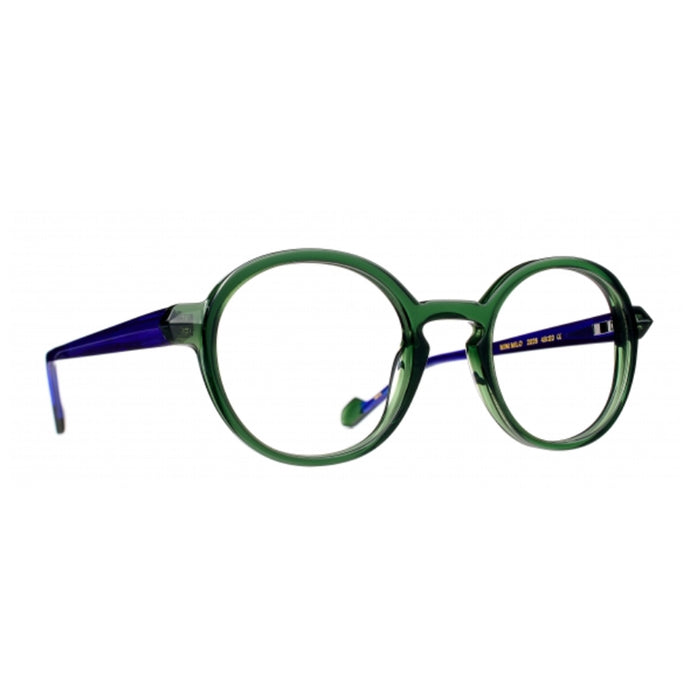 Tete À Lunettes by Caroline Abram Mini Milo Junior 2028 Green Blu Verde Acetate Occhiali Da Vista