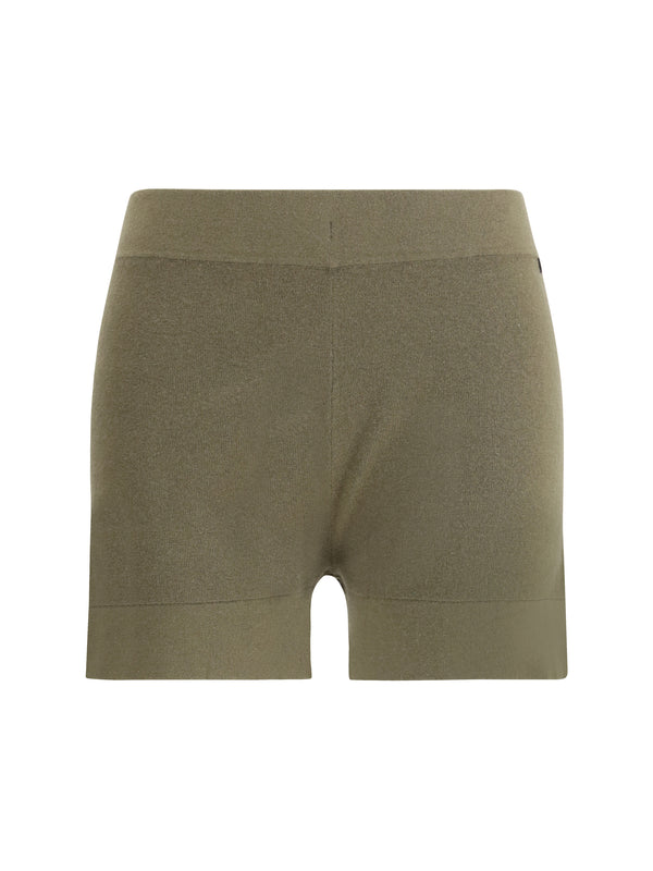 Rib-Knit Shorts N°450 Bummy Army Knitwear