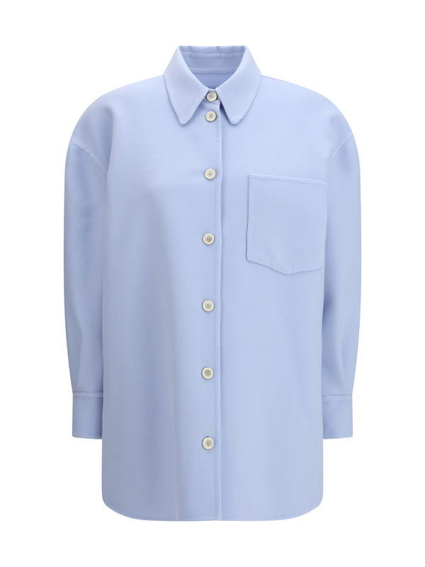 Long Shirt Double Wool Aqua Fleece