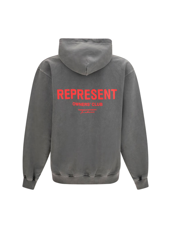 Hoodie Owners Club Washed Black Cotton Sweatshirts