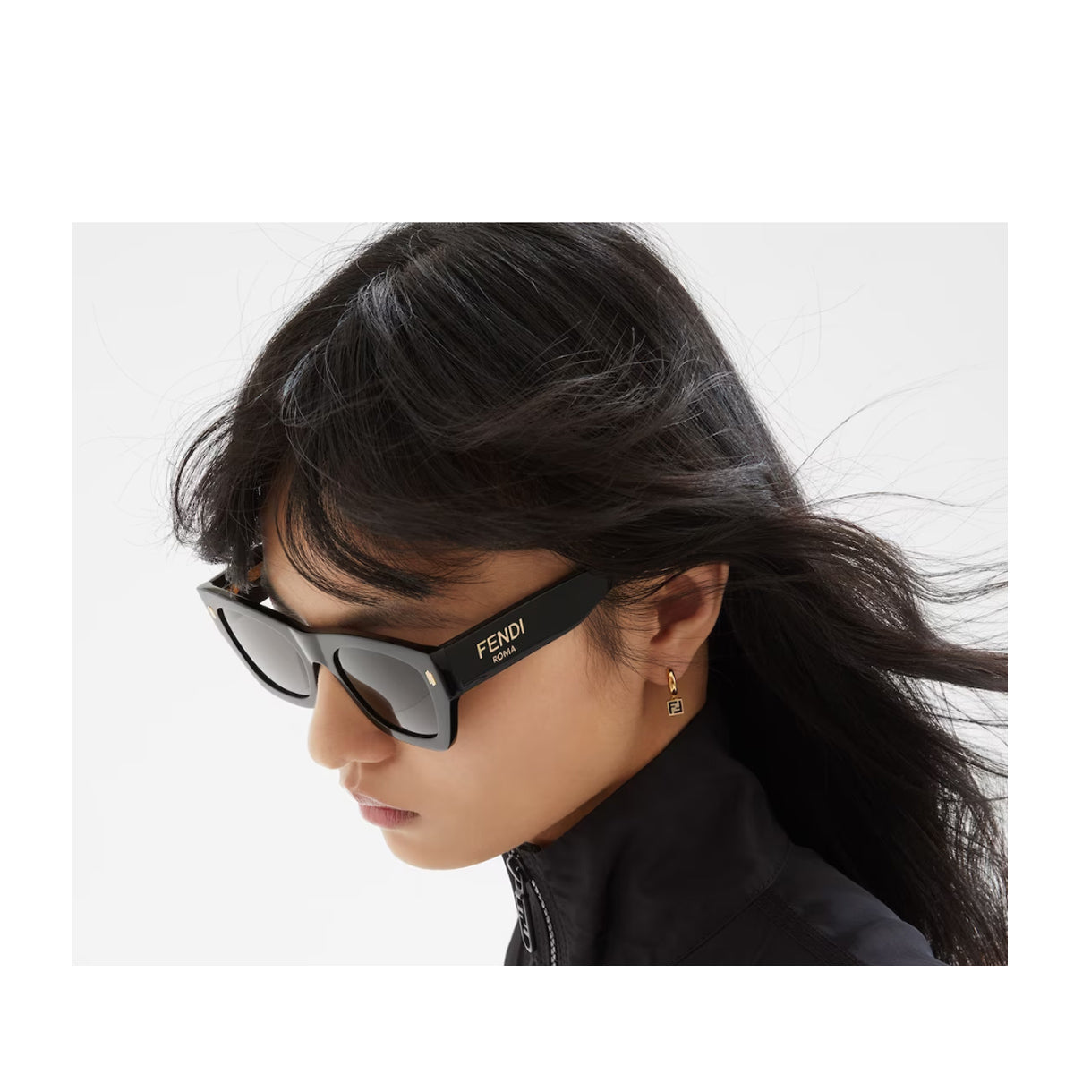 FE40100I 01a Nero Acetate Occhiali Sole