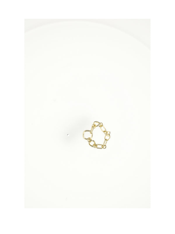 Brooch Modern Thin Gourmette Gold Brass Brooches & Pins