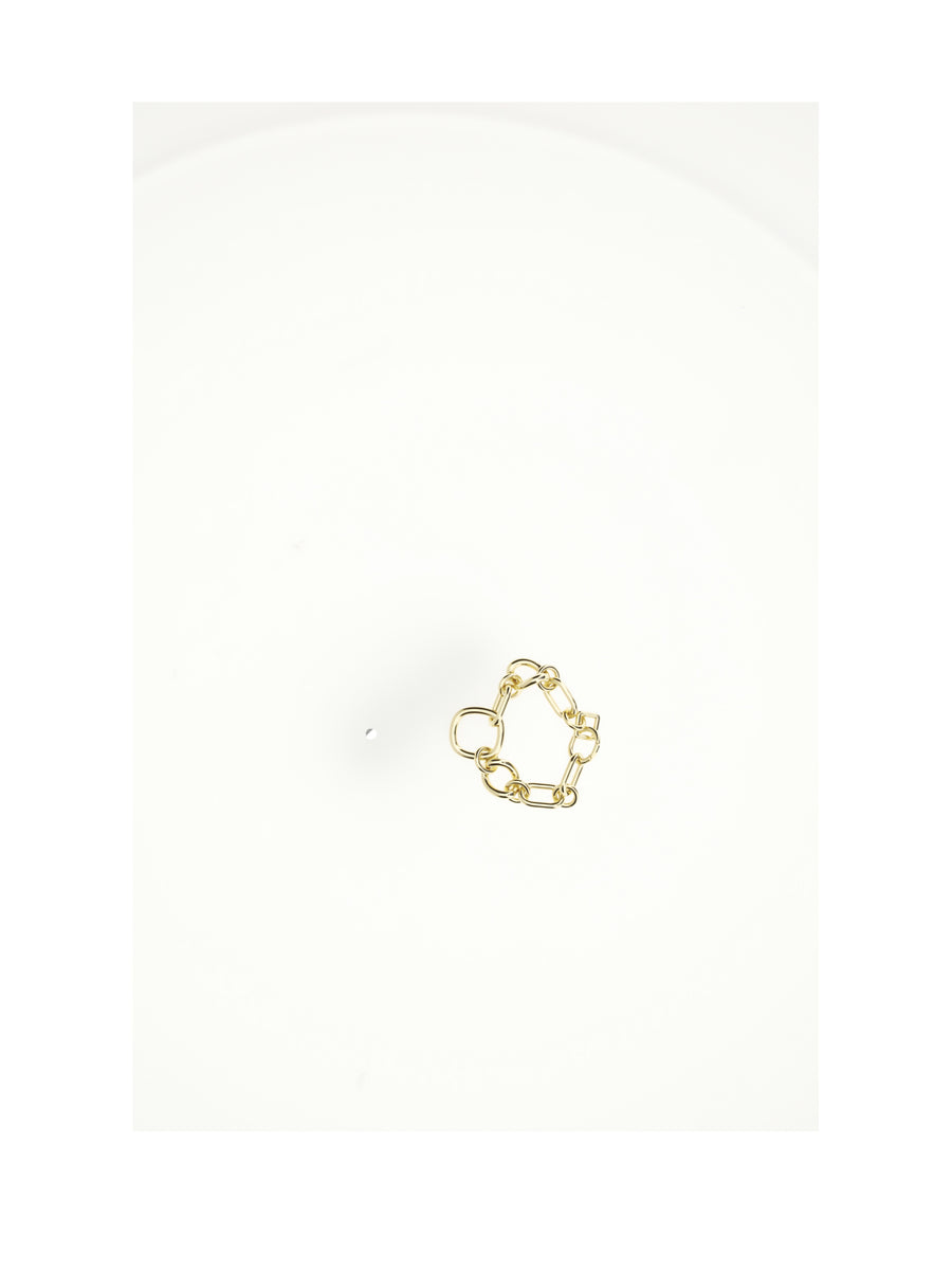 Brooch Modern Thin Gourmette Gold Brass Brooches & Pins