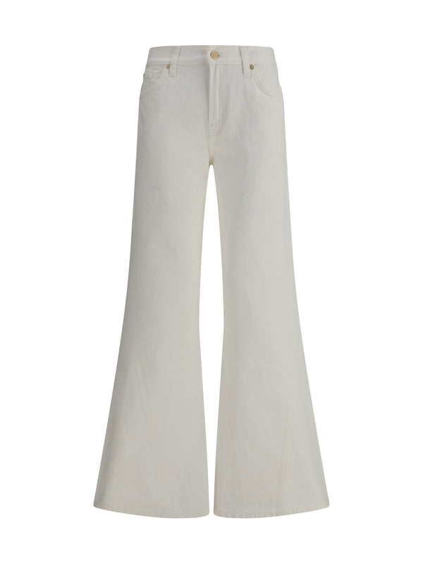 Jeans Spencer Flare White Cotton