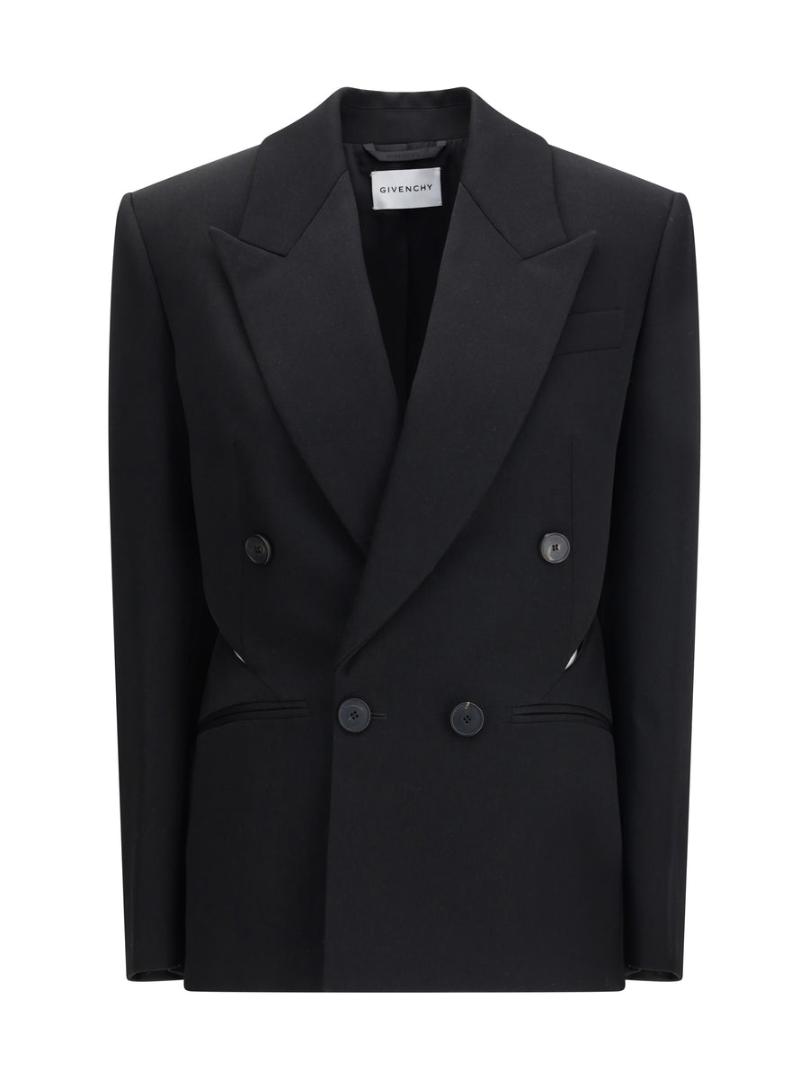 Jacket Cut-Out Black Outer: Wool