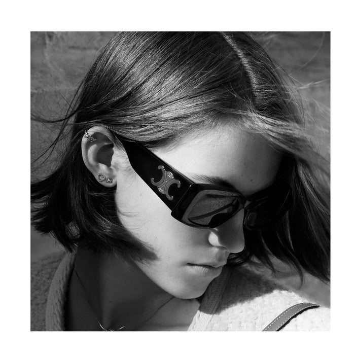 CL40282U TRIOMPHE XL 93a Turchese Acetate Occhiali Sole