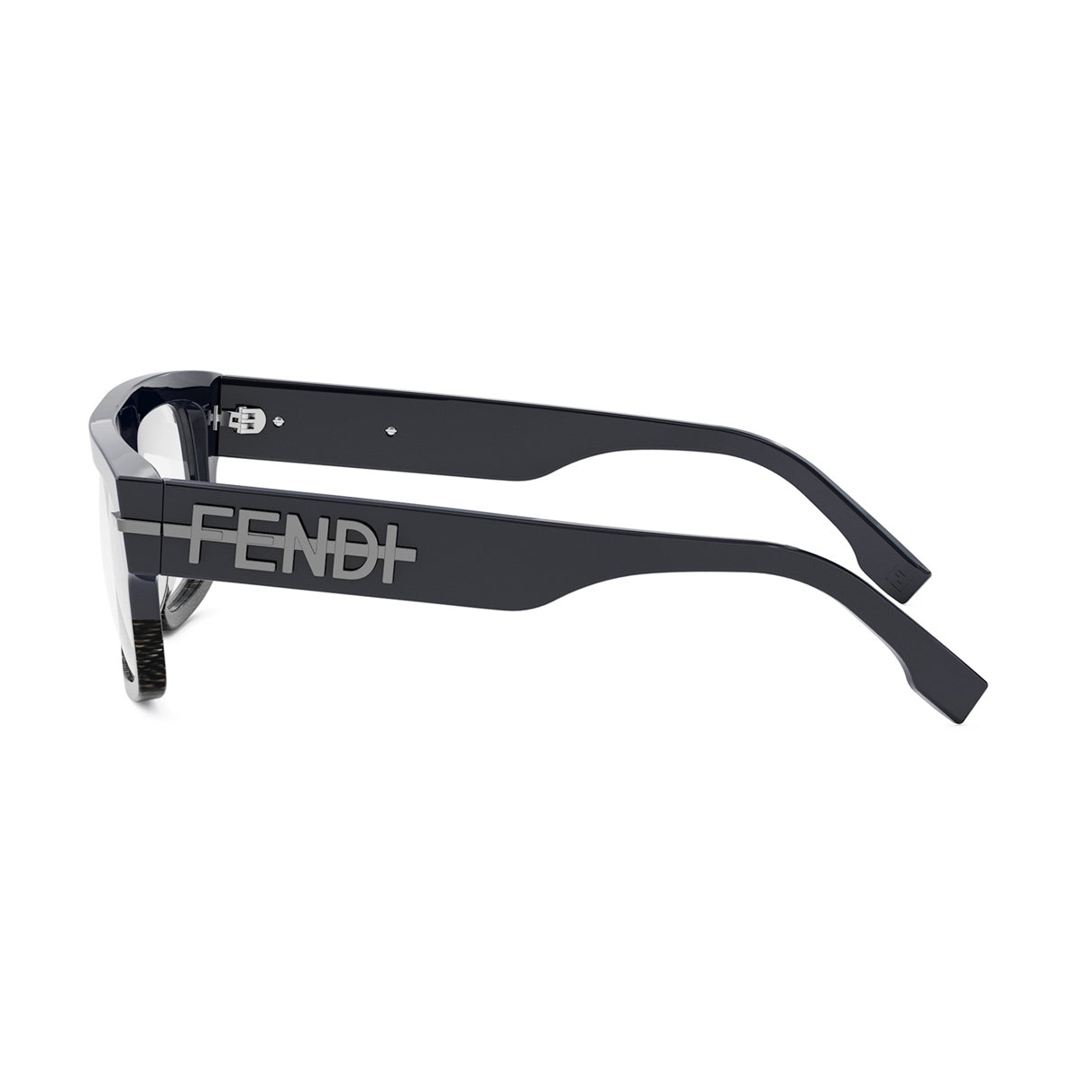 Fendi FE50062I Fendigraphy 090 blu scuro- Nero Acetate Occhiali Da Vista