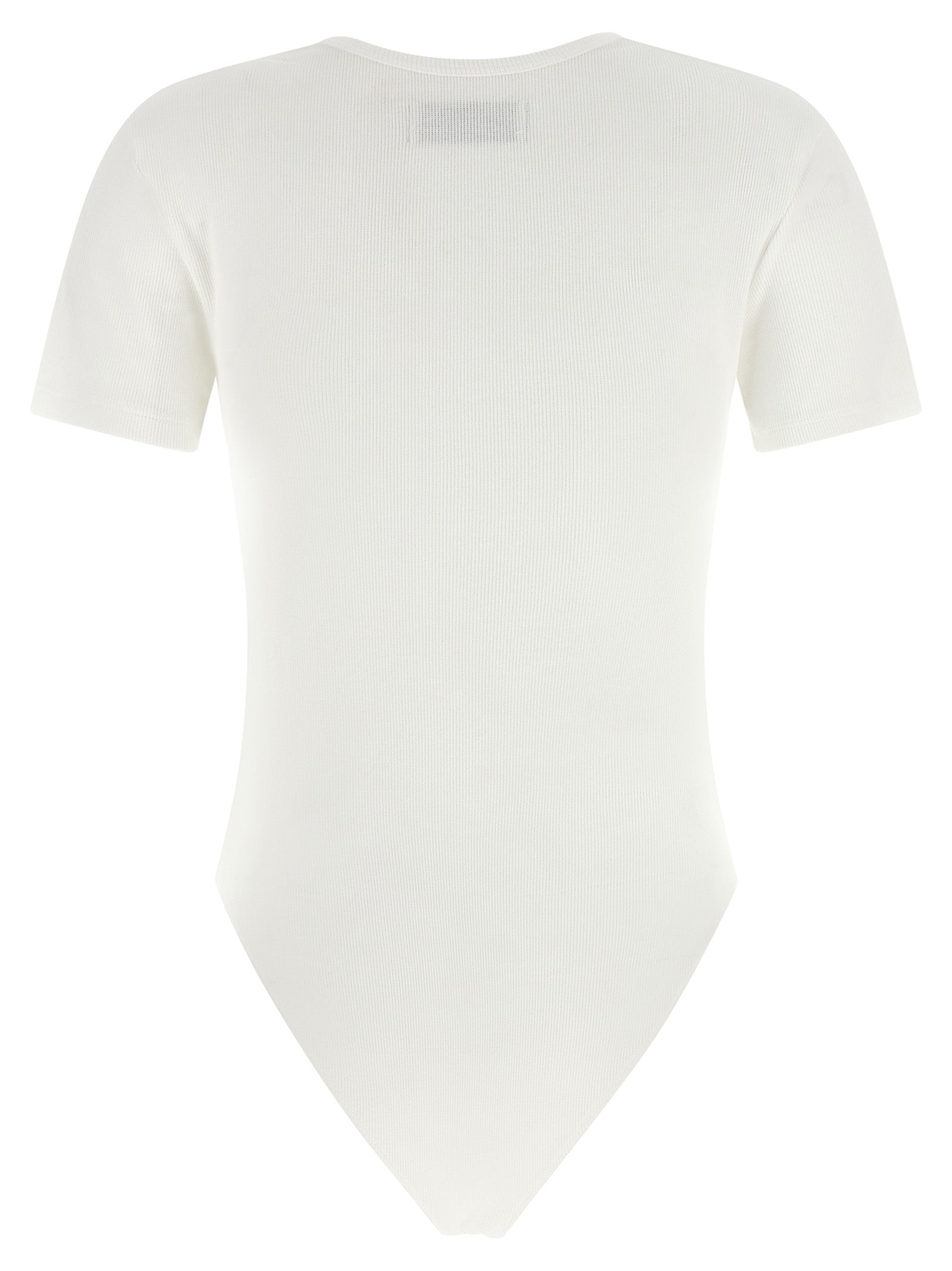 Orb Bas Relief Bodysuit White Cotton Tops