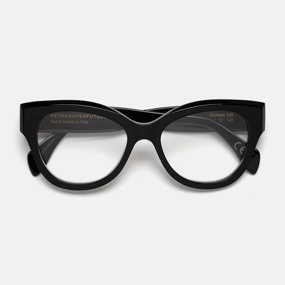 Retrosuperfuture NUMERO 126 BLACK Nero Acetate Occhiali Da Vista