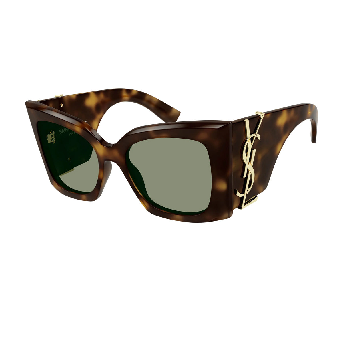 Saint Laurent SL M119 Blaze 002 Havana Green Marrone Acetate Occhiali Da Sole