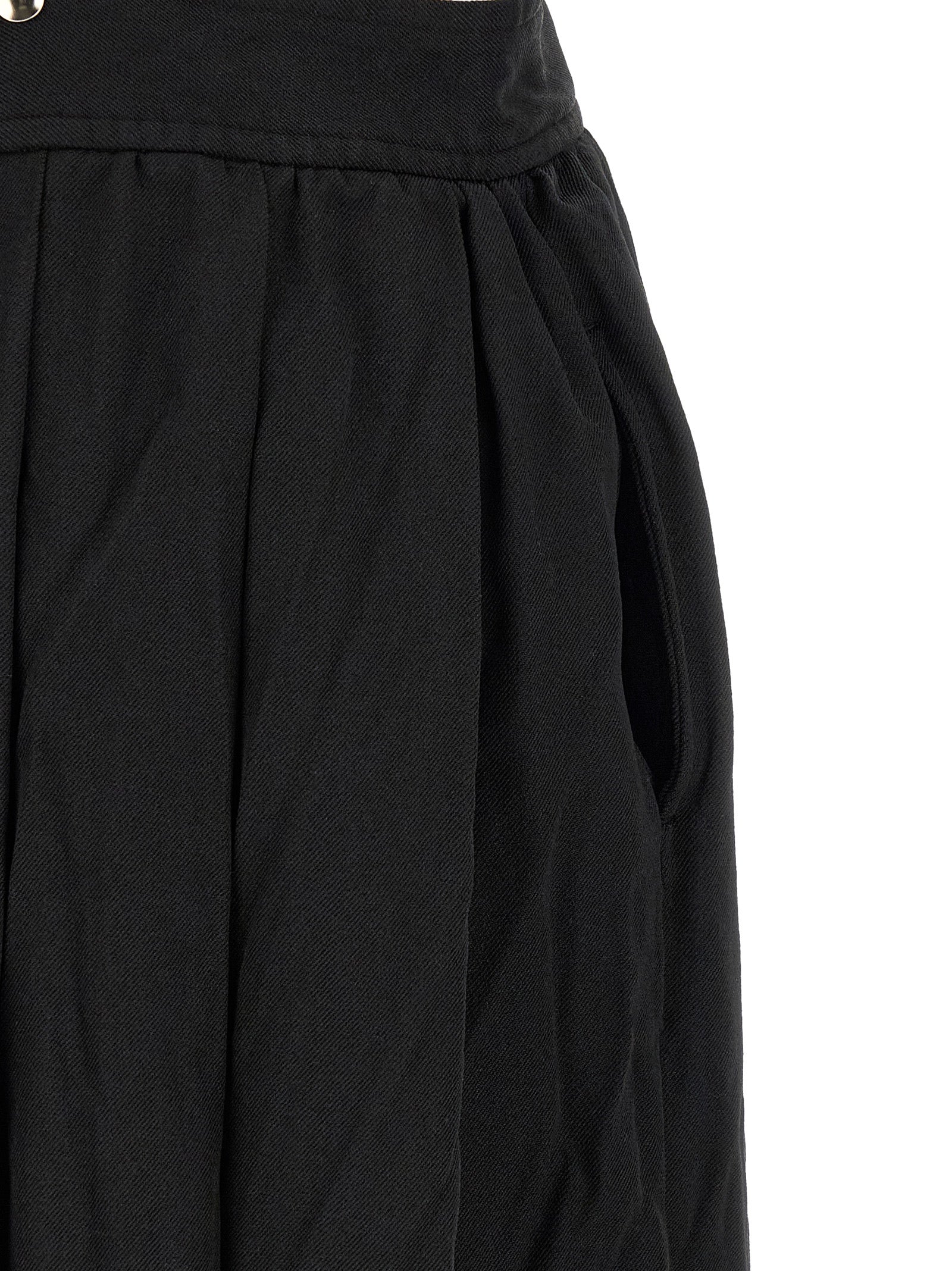 Suspender skirt Black Polyester