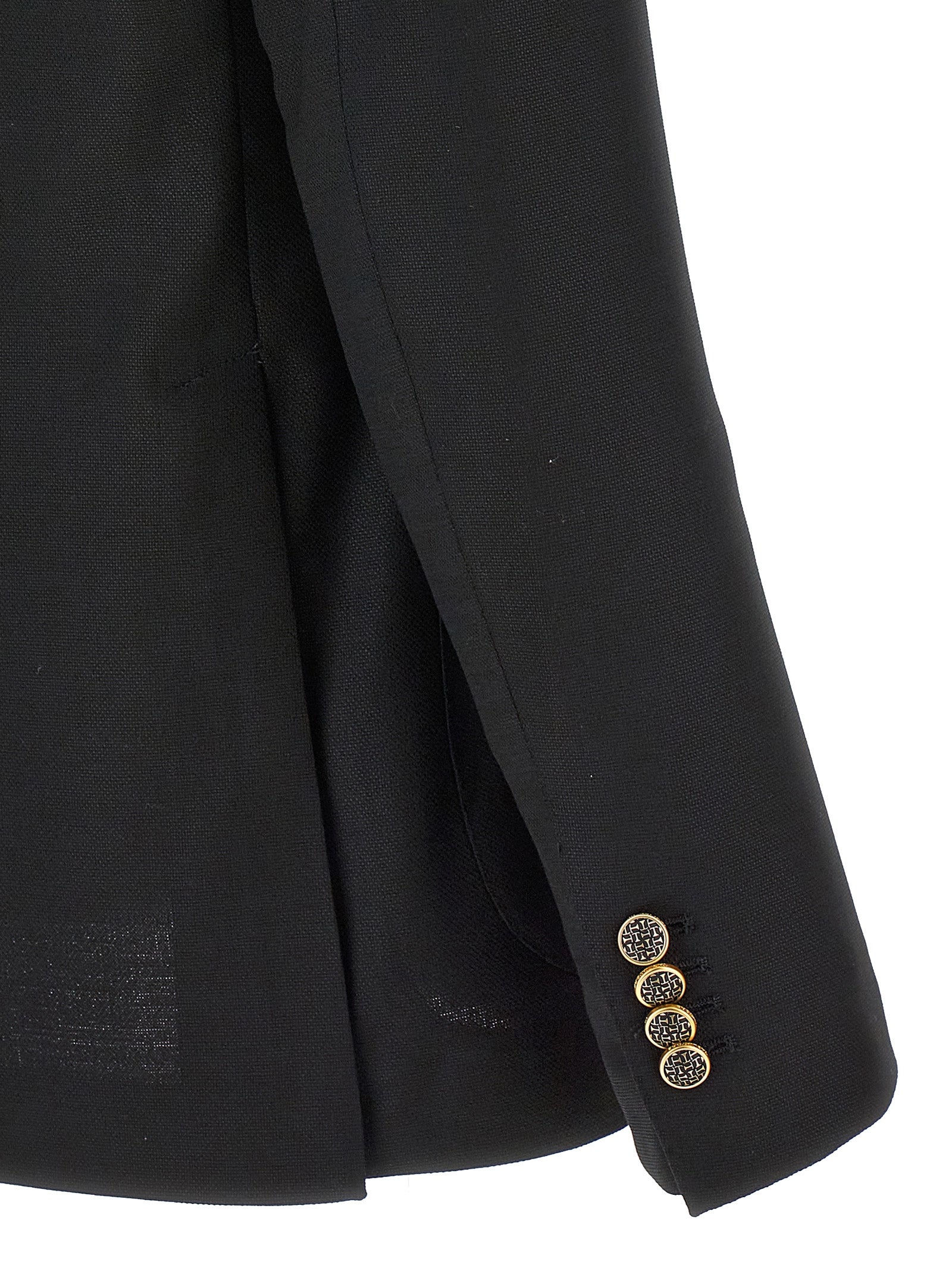 Montecarlo blazer Black Virgin Wool Elastane