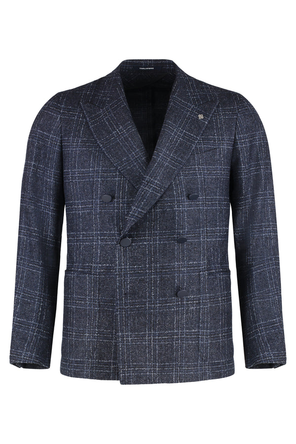 Jacket Prince-Of-Wales Wool Fantasia Blue Suit & Dinner