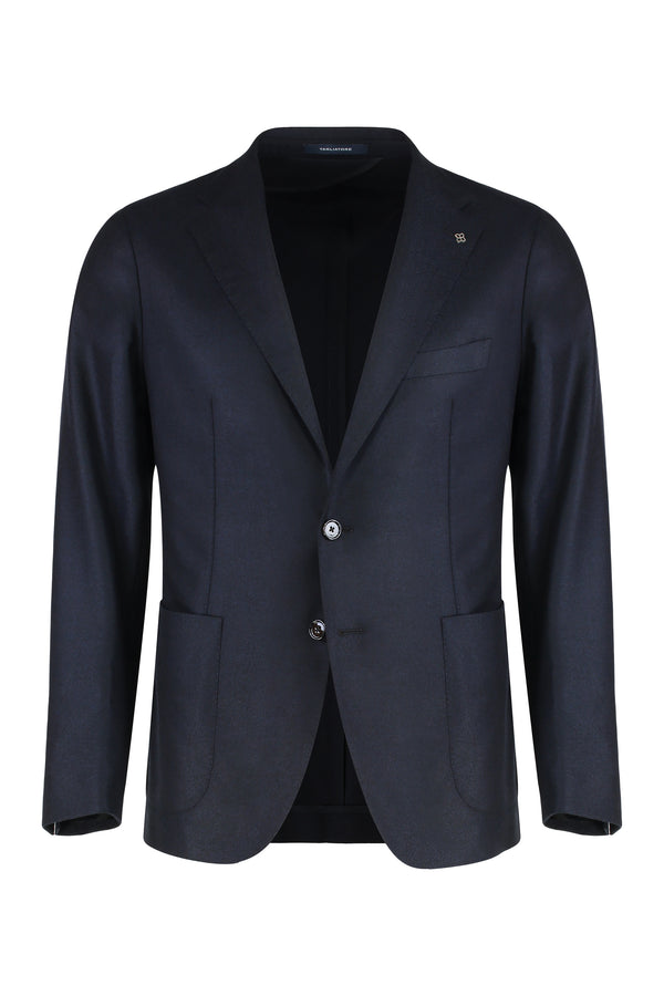 Single-Breasted Jacket Blue Virgin Wool Suit & Dinner