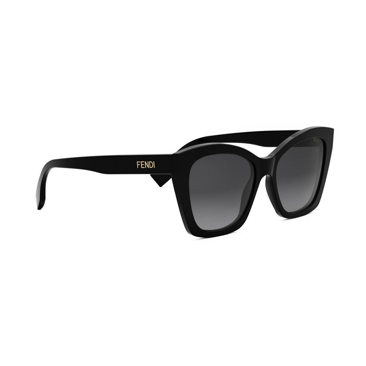 FE40151I 01B Nero Fendi Lettering Acetate Occhiali Da Sole