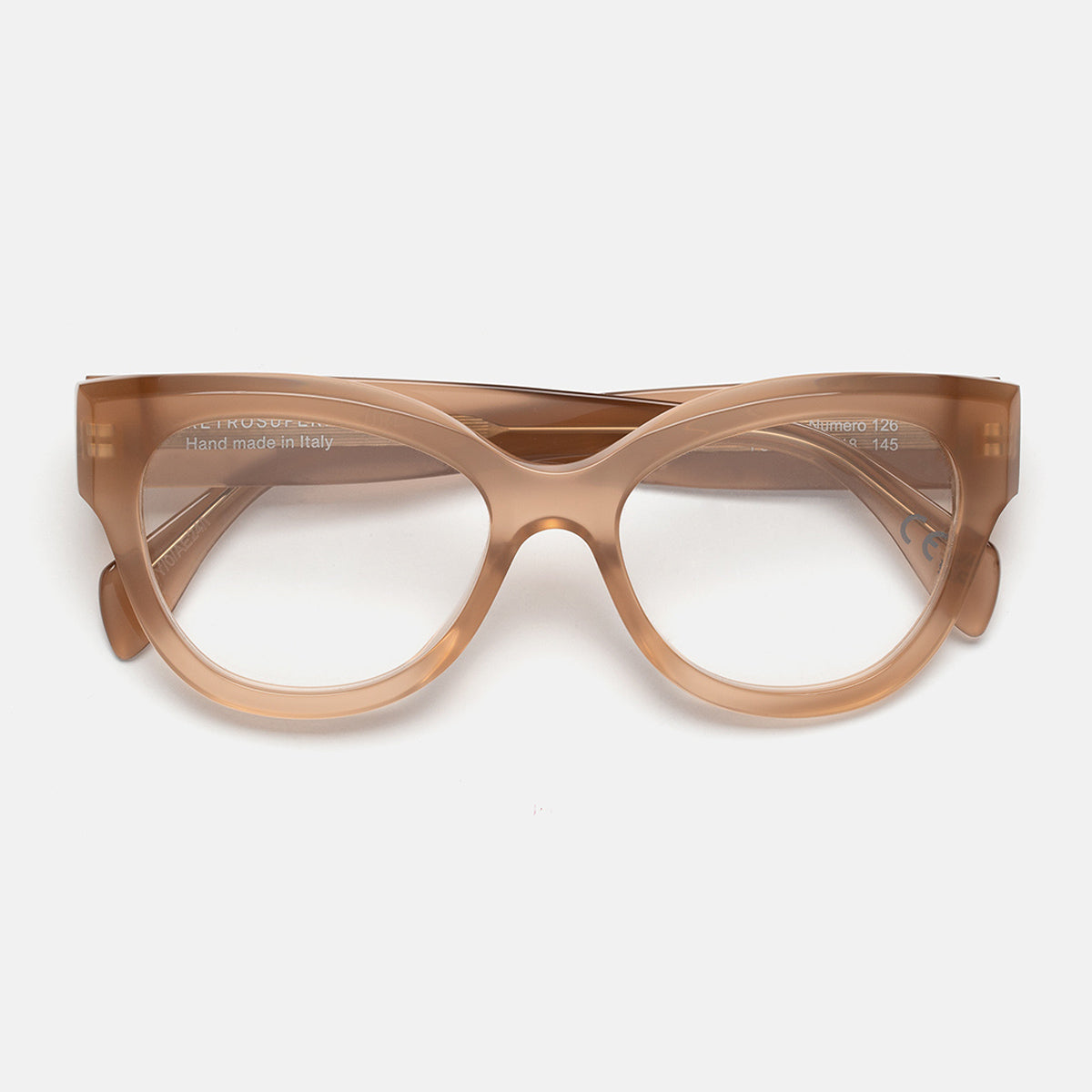 Retrosuperfuture NUMERO 126 BROWN Caramel Marrone Acetate Occhiali Da Vista