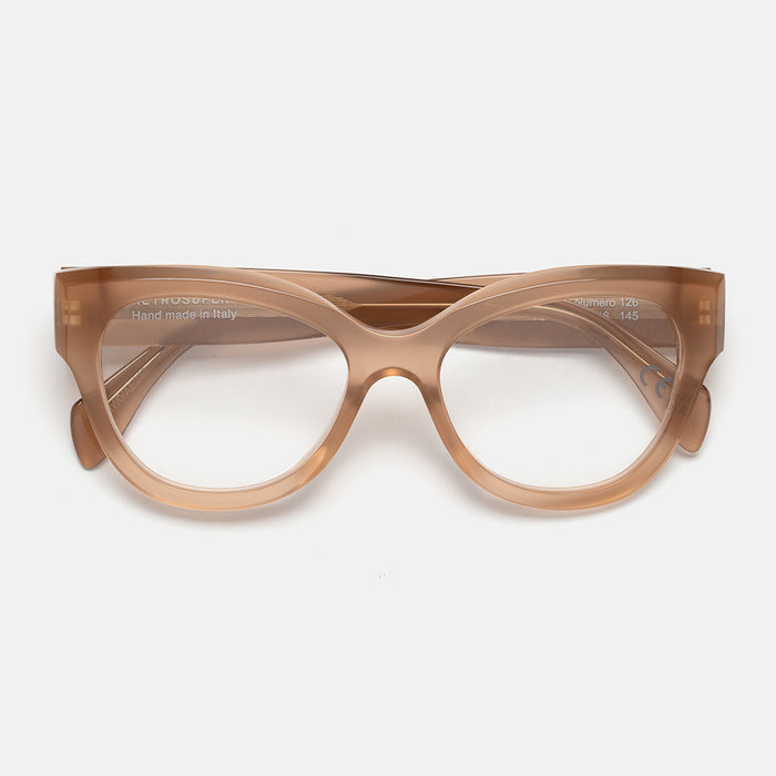 Retrosuperfuture NUMERO 126 BROWN Caramel Marrone Acetate Occhiali Da Vista