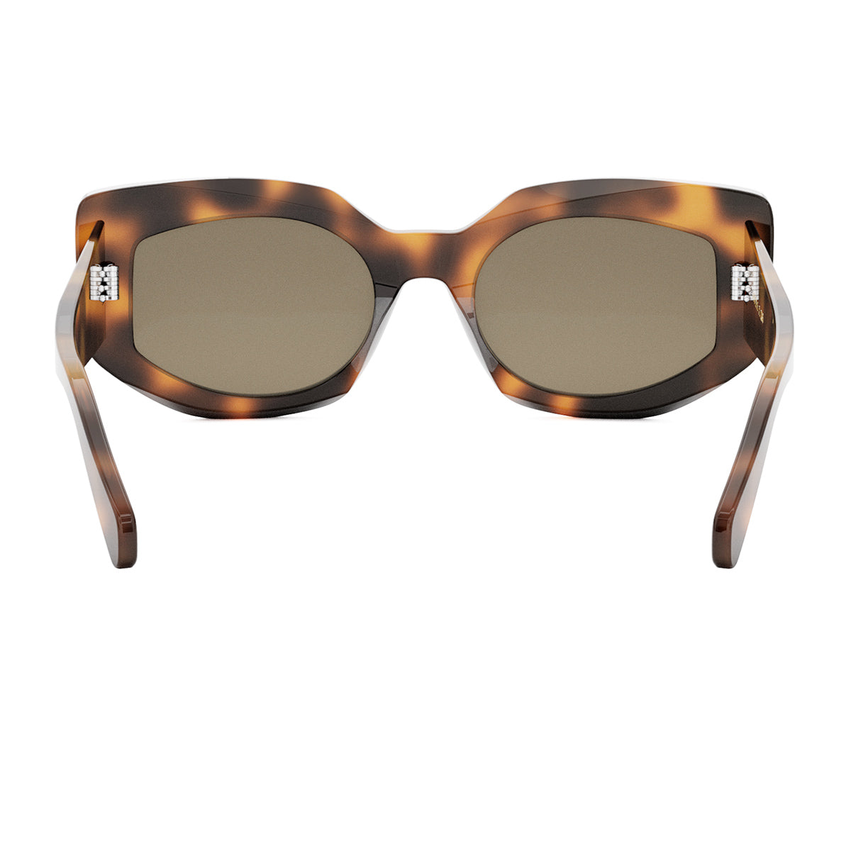 Celine CL40277I 3 Dots 53E Havana Marrone Acetate Occhiali Da Sole