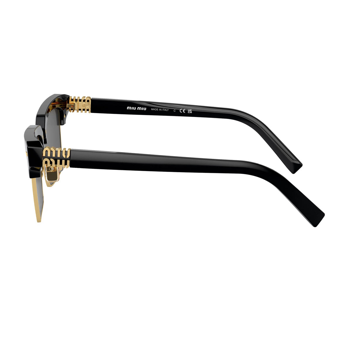 Miu 0MU 10ZS Runway 1AB5S0 Black Nero Acetate Occhiali Da Sole