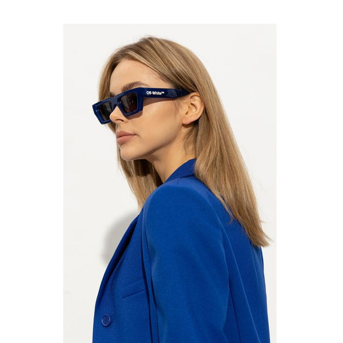 MANCHESTER SUNGLASSES Blue Blu Accetate Occhiali Sole