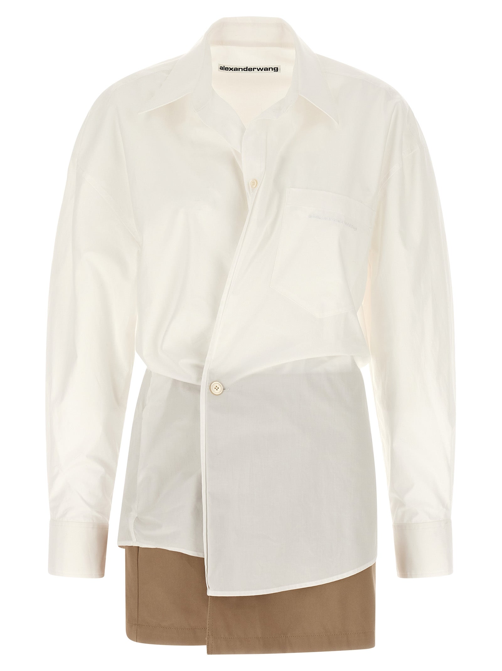 Pre-styled wrap dress White Cotton