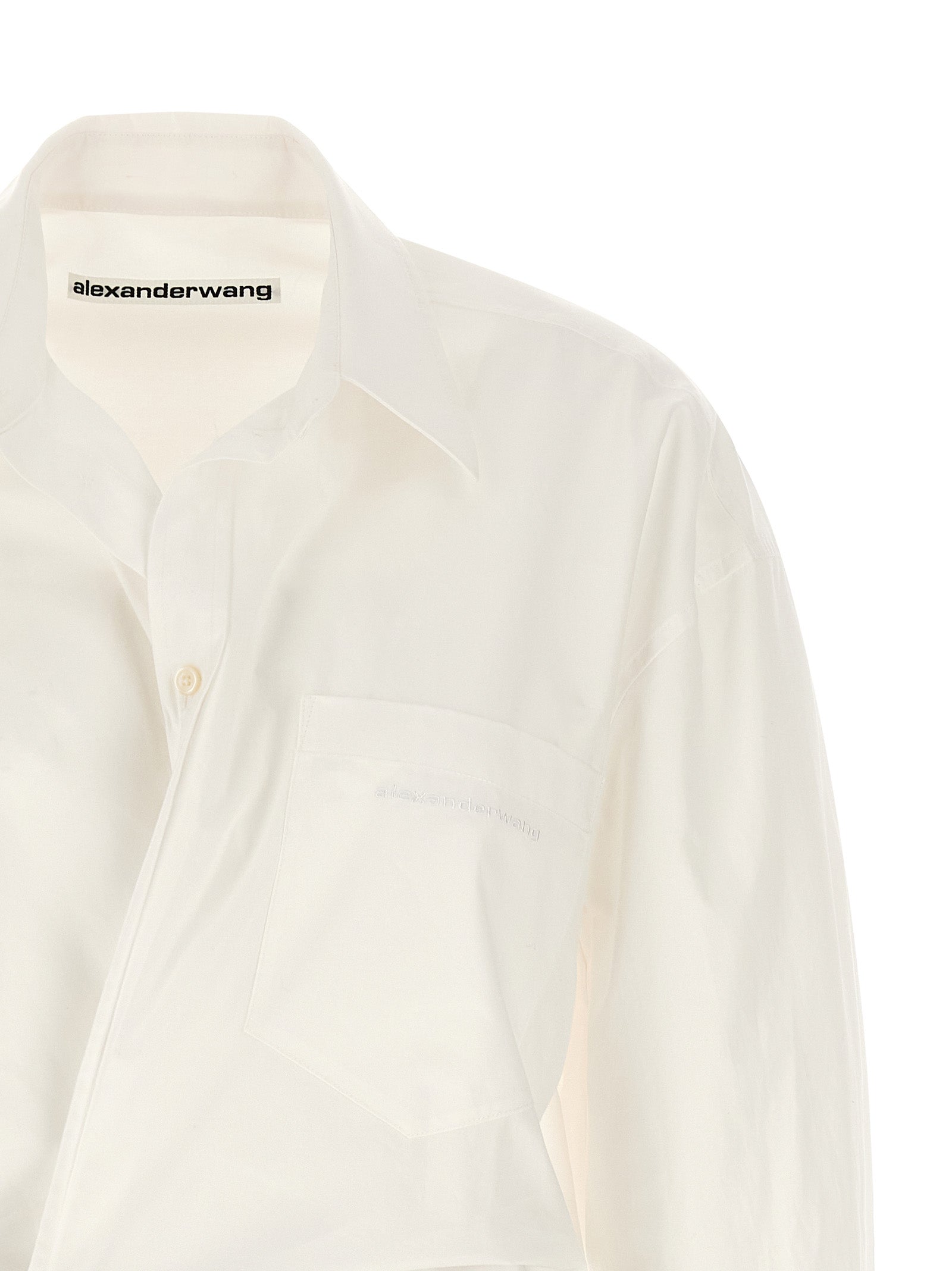 Pre-styled wrap dress White Cotton