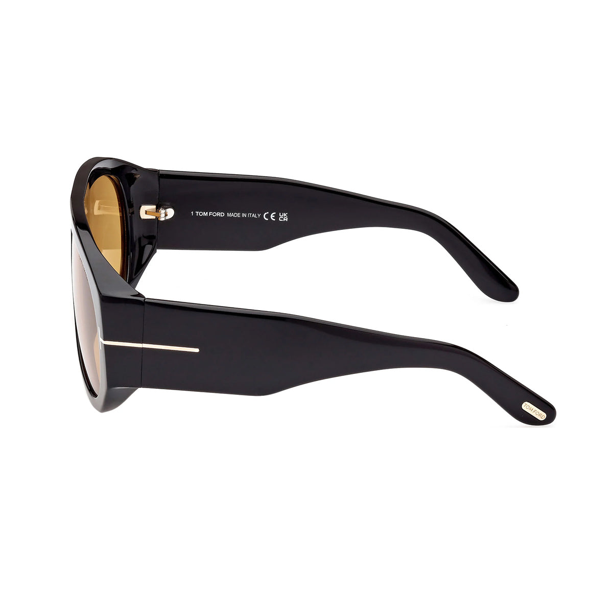 FT1044 01E Nero Celluloid Occhiali Sole