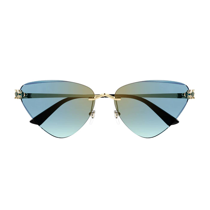 CT0399S 004 Oro Metal Occhiali Sole