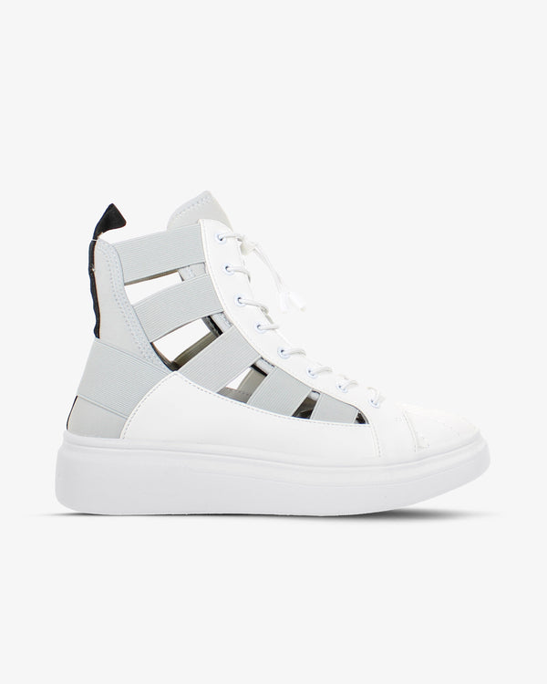 Fessura Italia Microfibra high-top sneaker in white