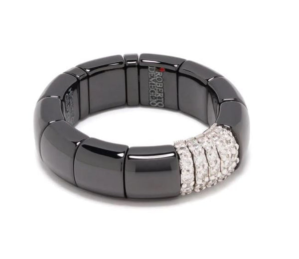 Roberto Demeglio 18kt white gold ring in black